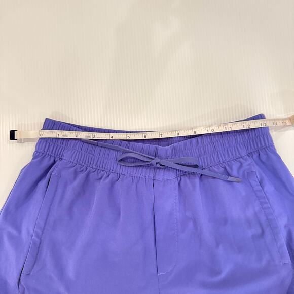 Athleta Arrival Cropped Pants Purple Women's 6 Athleisure Minimalist Travel - Picture 8 of 16